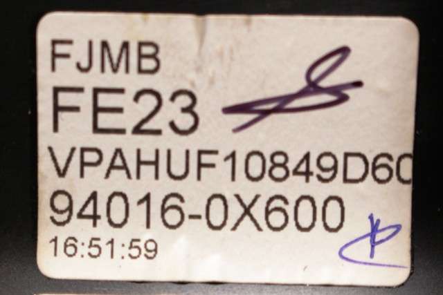 Instrumentpanel til Hyundai i10 2008-2013 (Type I)  (HYUNDAI|94016-0X600|)