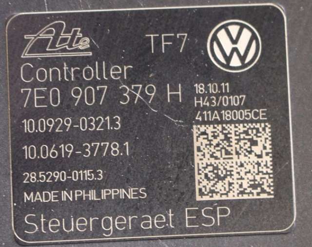 ABS sentral til VW Transporter / Caravelle 2009-2015 (Fase 2) (T5) (T5) (VAG|7E0 614 517 F|7E0 907 379 H|)