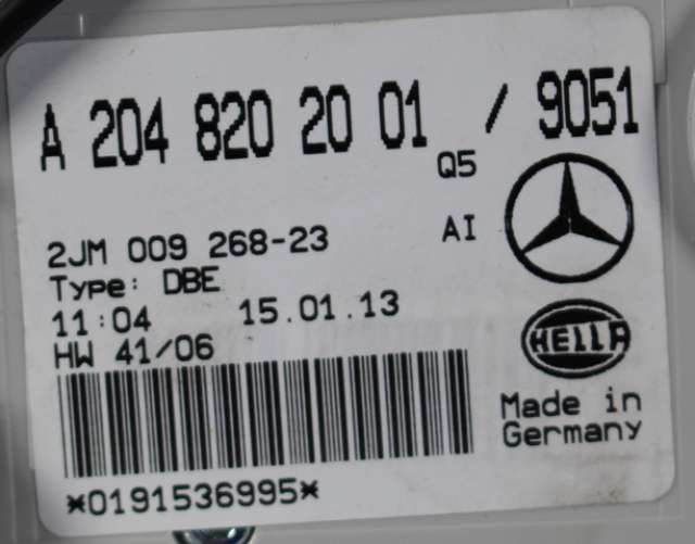 Taklyspanel til Mercedes GLK 2008-2015 (X204) (X204) (MERCEDES|A 204 820 20 01|)