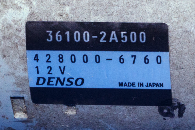 Starter diesel til Kia Venga 2010-2017  (DENSO|428000-6760|36100-2A500|)
