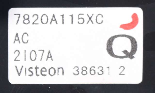 Varmeapparat betjening til Peugeot 4008 2012-2017 (MITSUBISHI|7820A115XC|)