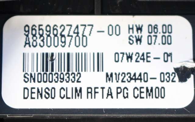 Instrument klokke til Citroën C4, Picasso 2006-2013 (Type I) (CITROEN|96 596274 77-00|)
