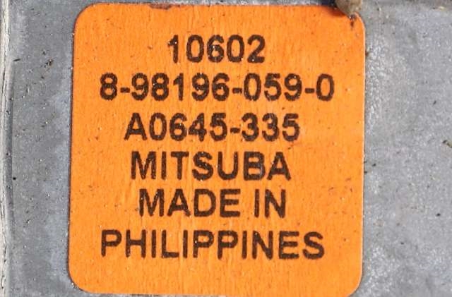 Ruteheis høyre foran til Isuzu D-Max 2007-2012 (Type I) (ISUZU|8981960590|)