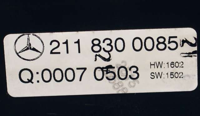 Varmeapparat betjening til Mercedes E-Klasse 2002-2006 (Fase 1) (W211) (W211) (MERCEDES|211 830 00 85|)