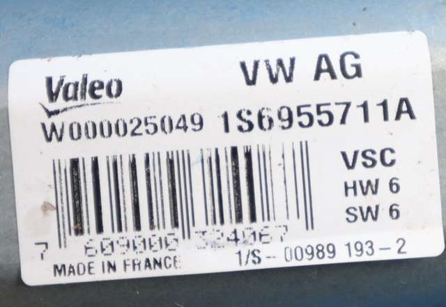 Viskermotor bakrute til VW Up 2012-2019  (VAG|1S6 955 711 A|)