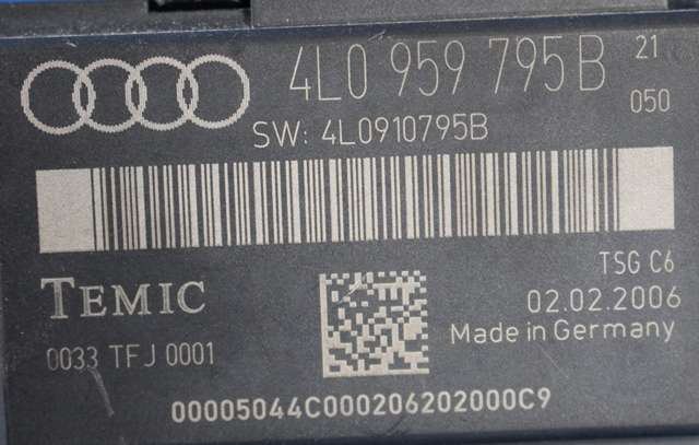 Styreenhet dør venstre bak til Audi Q7 2006-2010 (Type I, Fase 1)  (VAG|4L0 959 795 B|)