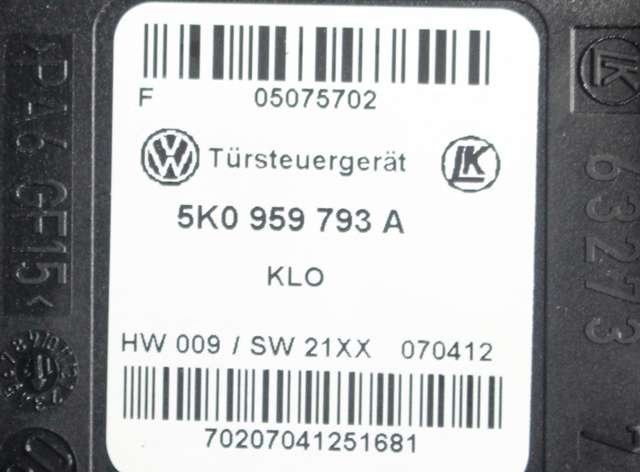 Ruteheis, kun motor, venstre foran til VW Golf VI 2008-2012  (VAG|5K0 959 701 C|)