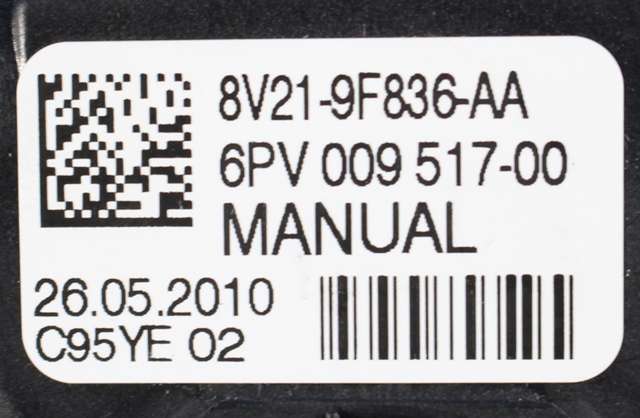 Pedal gass til Ford Fiesta 2008-2012 (Type VI, Fase 1)  (HELLA|6PV 009 517-00|8V21-9F836-AA|)
