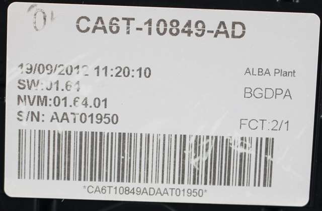 Instrumentpanel til Ford Fiesta 2008-2012 (Type VI, Fase 1) (FORD|CA6T-10849-AD|)