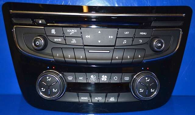 Varmeapparat betjening til Peugeot 508, 2011-2014 (Type I, Fase 1) (PEUGEOT|98 023792 XZ)