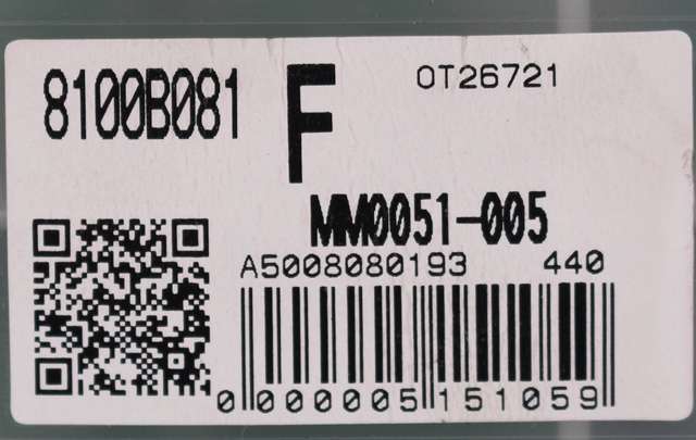 Instrumentpanel til Mitsubishi Colt 2009-2013 (Type VII, Fase 2)  (MITSUBISHI|8400B081F|)
