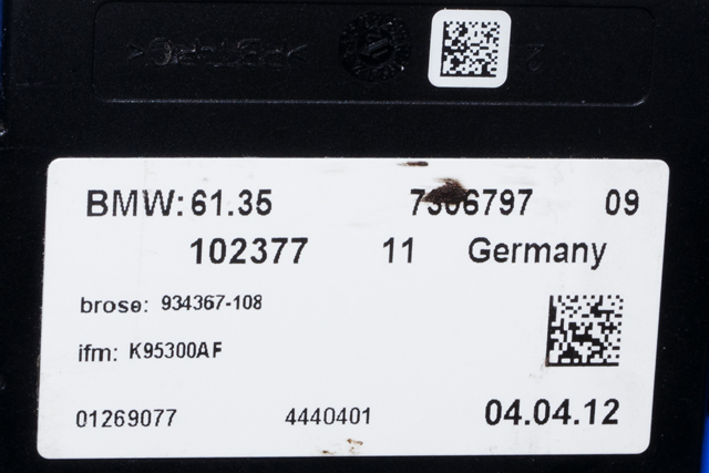 Styreenhet diverse til BMW 3-Serie 2012-2018 (F30/F31/F34) (F30/F31/F34) (BMW|7 306 797|)