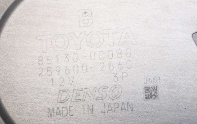 Viskermotor bakrute til Toyota Yaris 2012-2014 (Type III, Fase 1)  (DENSO|259600-2660|85130-0D080|)