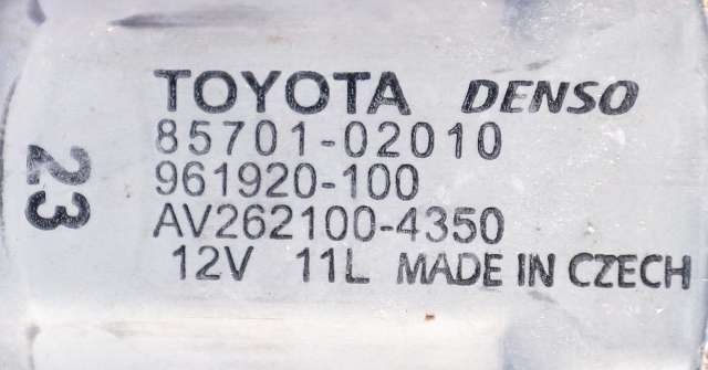 Ruteheis høyre foran til Toyota Auris 2010-2012 (Type I, Fase 2) (DENSO|262100-4350|85701-02010|)