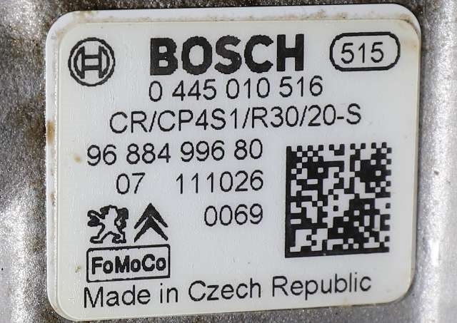 Dieselpumpe til Peugeot 308 2011-2013 (Type I, Fase 2) (BOSCH|0 445 010 516|96 884996 80|)