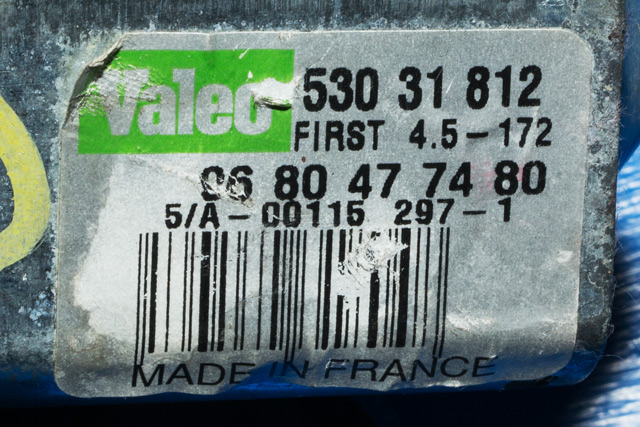 Viskermotor bakrute til Peugeot 308 2011-2013 (Type I, Fase 2) (VALEO|530 31 812|96 804774 80|)