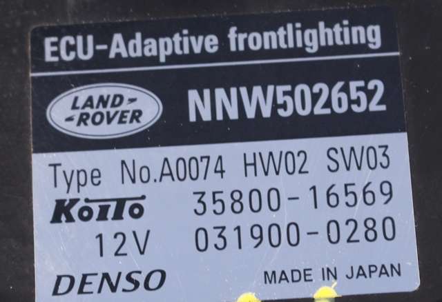 Styreenhet diverse til Land Rover Discovery 2005-2009 (Type III) (DENSO|031900-0280|NNW502652|)