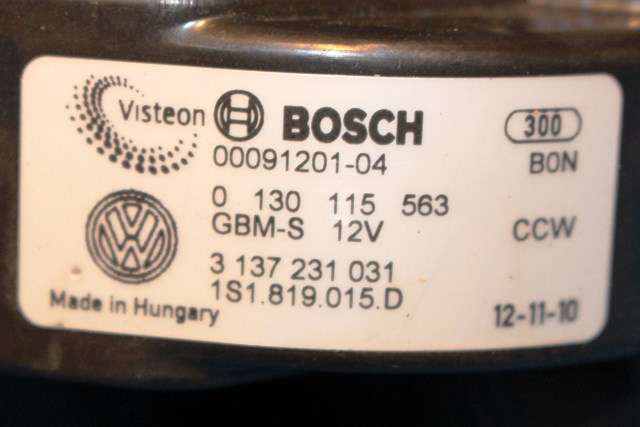 Varmeapparat motor til Škoda Citigo 2012-2019  (VAG|1S1 819 015 D|)