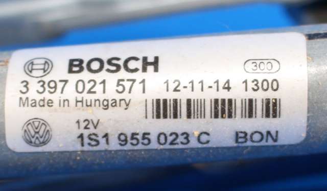 Viskermotor frontrute komplett m/overføring til Škoda Citigo 2012-2019  (BOSCH|0 390 241 566|6R1 955 119 A|)