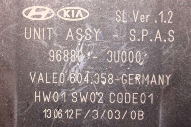 Styreenhet parkering til Kia Sportage 2010-2016 (Type III)  (VALEO|604.358|96880-3U000|)