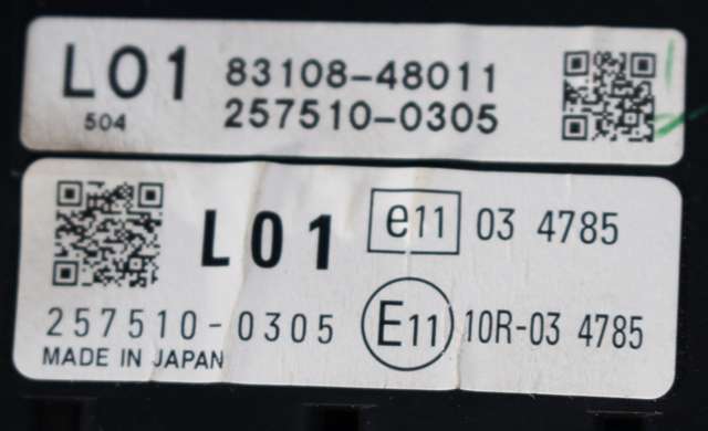 Instrument head-up display (HUD) til Lexus RX 2009-2015 (Type III) (AL10) (AL10) (DENSO|257510-0305|83108-48011|)