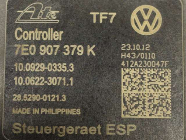 ABS sentral til VW Transporter / Caravelle 2009-2015 (Fase 2) (T5) (T5) (VAG|7E0 614 517 H|7E0 907 379 K|)