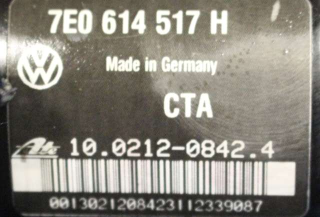 ABS sentral til VW Transporter / Caravelle 2009-2015 (Fase 2) (T5) (T5) (VAG|7E0 614 517 H|7E0 907 379 K|)