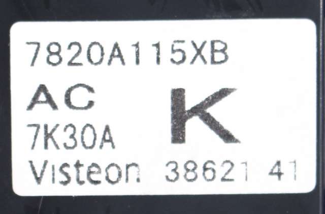 Varmeapparat betjening til Mitsubishi Outlander 2007-2010 (Type II, Fase 1) (MITSUBISHI|7820A115|)