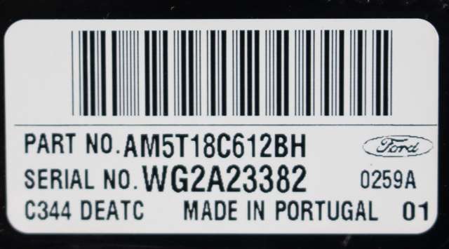 Varmeapparat betjening til Ford C-Max 2010-2015 (Type II, Fase 1)  (FORD|AM5T-18C612-BH|)