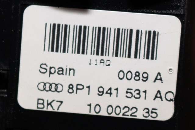 Bryter lys til Audi A3 2009-2012 (Type II, Fase 2)  (VAG|8P1 941 531 AQ|)
