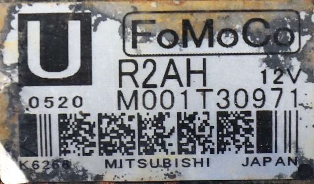 Starter diesel til Mazda 6 2010-2013 (Type II, Fase 2) (MITSUBISHI|M001T30971|)