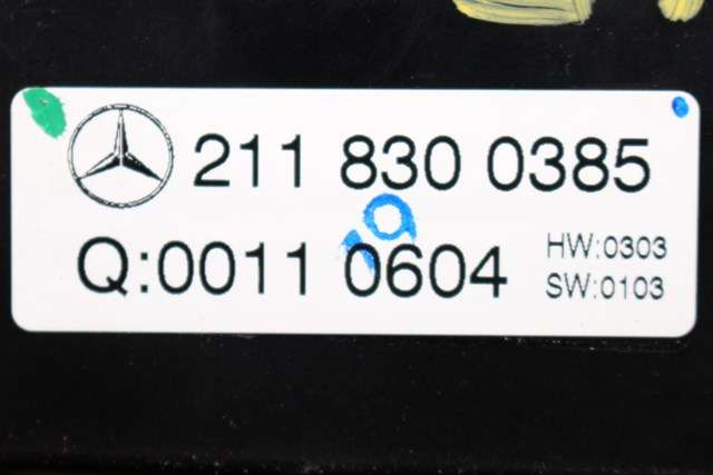 Varmeapparat betjening til Mercedes E-Klasse 2002-2006 (Fase 1) (W211) (W211) (MERCEDES|211 830 03 85|)