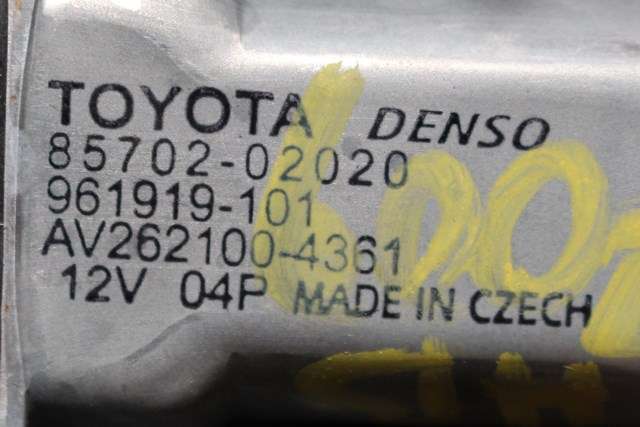Ruteheis høyre bak til Toyota Auris 2010-2012 (Type I, Fase 2)  (TOYOTA|85702-02020|)