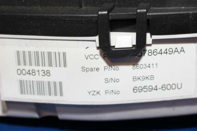 Instrumentpanel til Volvo S80 2006-2013 (Type II, Fase 1)  (YAZAKI|69594-600U|30786449|)