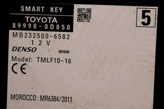 Styreenhet nøkkelfri/keyless til Toyota Yaris 2014-2020 (Type III, Fase 2)  (TOYOTA|89990-0D050|)