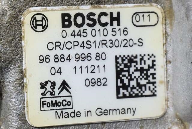 Dieselpumpe til Peugeot Partner 2008-2015 (Type II, Fase 1)  (BOSCH|0 445 010 516|96 884996 80|)