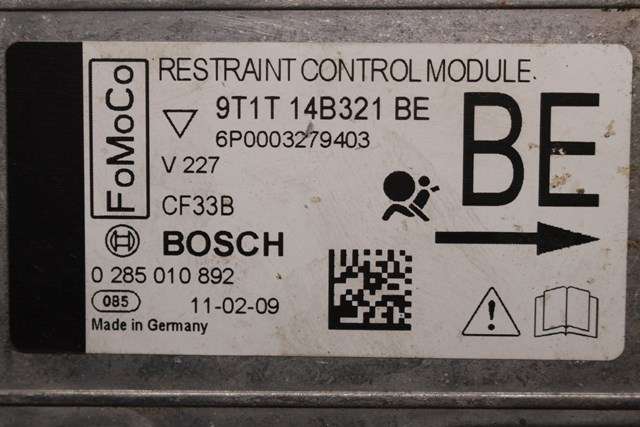 Styreenhet diverse til Ford Transit Connect 2009-2013 (Type I, Fase 2)  (BOSCH|0 285 010 892|9T1T-14B321-BE|)