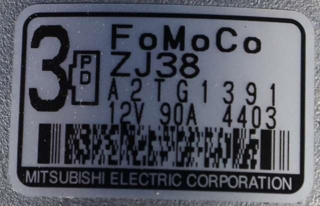 Dynamo til Mazda 2 2011-2014 (Type II, Fase 2)  (MITSUBISHI|A2TG1391|)
