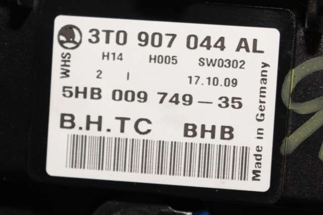 Varmeapparat betjening til Škoda Yeti 2009-2013 (Fase 1) (HELLA|5HB 009 749-45|3T0 907 044 AL|)