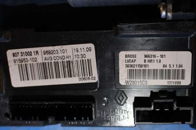 Ruteheis, kun motor, venstre foran til Renault Scenic 2009-2016 (Type III)  (BROSE|968 431-100|)