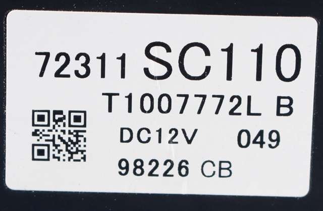 Varmeapparat betjening til Subaru Impreza 2008-2012 (Type III) (SUBARU|72311-SC110|)