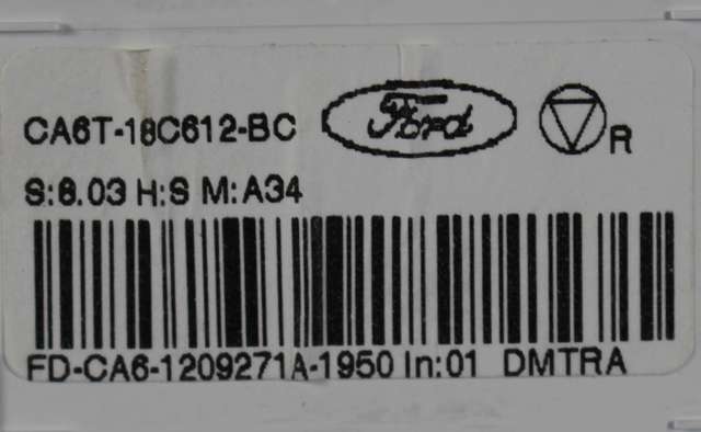 Varmeapparat betjening til Ford Fiesta 2008-2012 (Type VI, Fase 1)  (FORD|CA6T-18C612-BC|)