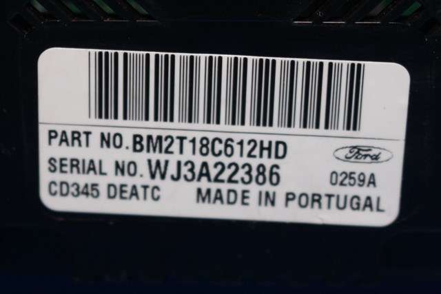 Varmeapparat betjening til Ford Mondeo 2011-2014 (Type IV, Fase 2) (FORD|BM2T-18C612-HD|)