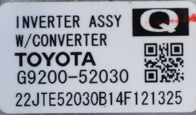 Inverter hybrid til Toyota Yaris 2014-2020 (Type III, Fase 2)  (TOYOTA|G9200-52030|)