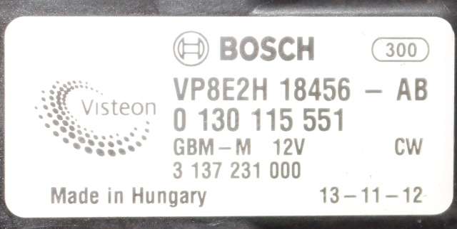 Varmeapparat motor til Ford Fiesta 2013-2017 (Type VI, Fase 2)  (BOSCH|0 130 115 551|8E2H-18456-AB|)
