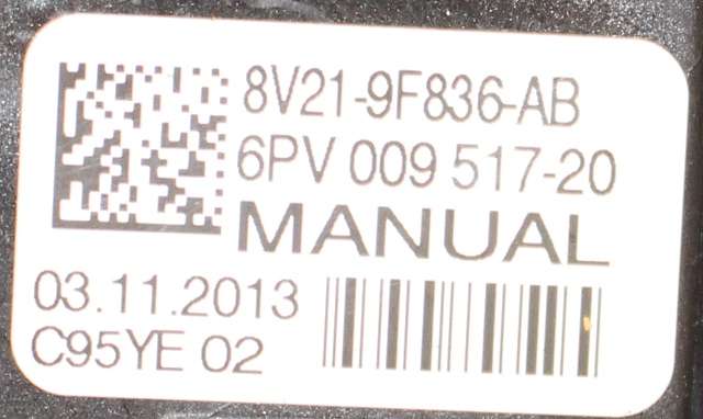 Pedal gass til Ford Fiesta 2013-2017 (Type VI, Fase 2) (HELLA|6PV 009 517-20|8V21-9F836-AB|)