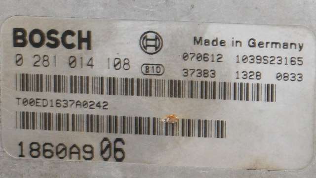 Styreenhet motor til Mitsubishi Outlander 2007-2010 (Type II, Fase 1)  (BOSCH|0 281 014 108|1860A906|)