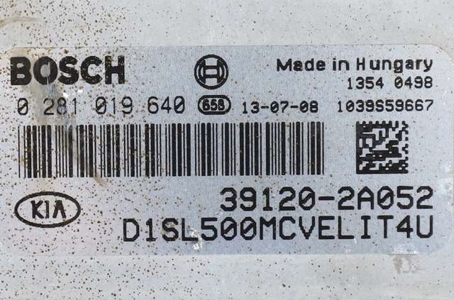 Styreenhet motor til Kia Sportage 2010-2016 (Type III)  (BOSCH|0 281 019 640|39120-2A052|)
