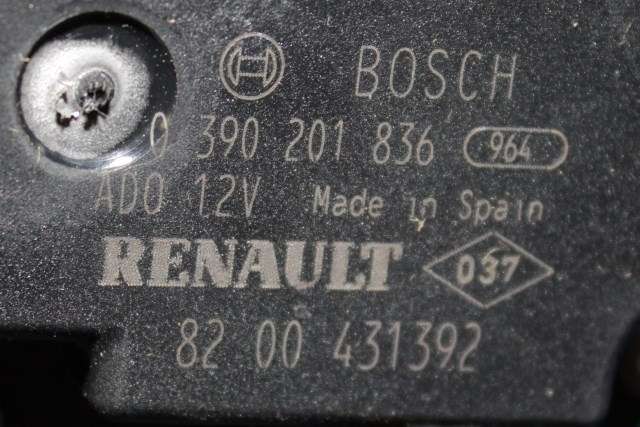 Viskermotor bakrute venstre til Renault Kangoo 2008-2021 (Type II)  (BOSCH|0 390 201 836|8200 431392|)