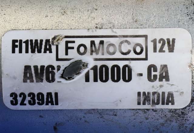 Starter til Ford Fiesta 2013-2017 (Type VI, Fase 2) (FORD|AV6N-11000-CA|)